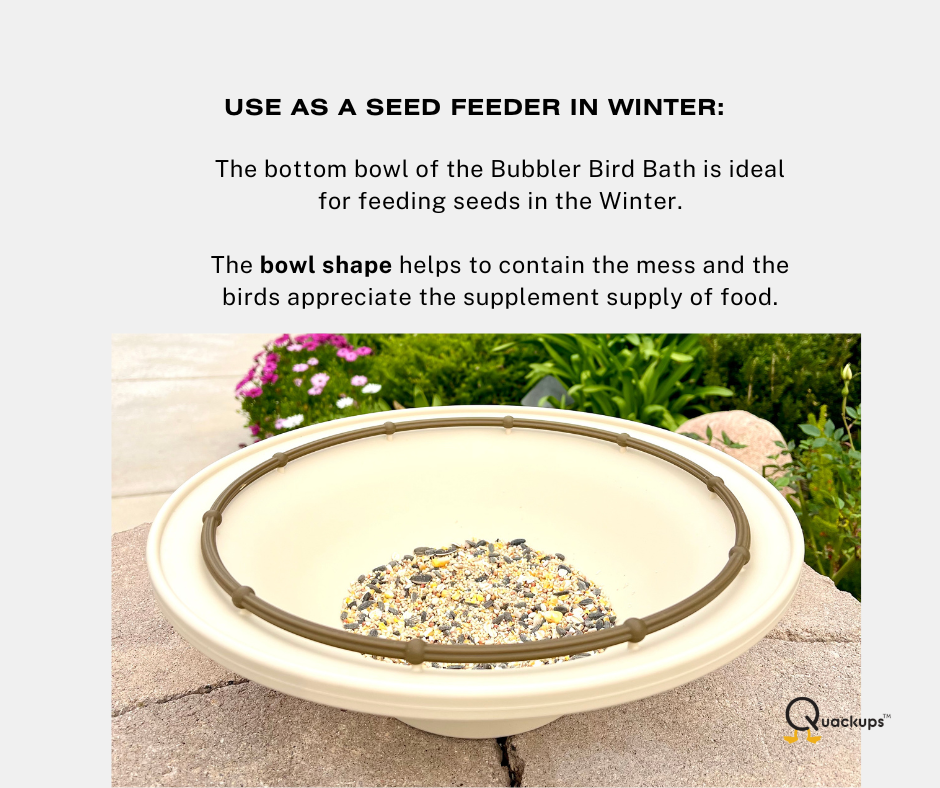 Quackups solar bird bath bubbler